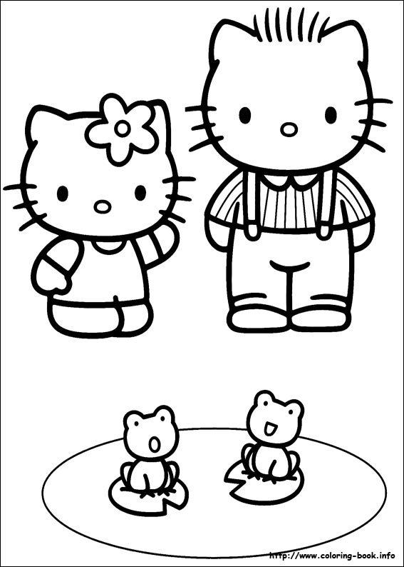 Hello Kitty coloring picture